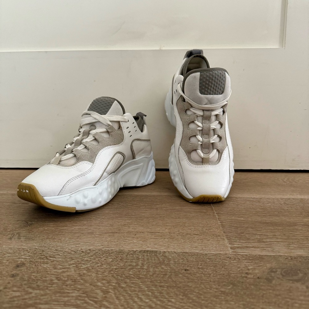 White normcore ACNE sneakers